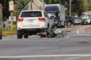 Collision sur la 104 : le motocycliste est décédé