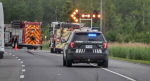 Collision impliquant un 53 pieds à La Prairie