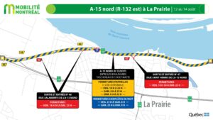 Route 132 : des travaux à La Prairie