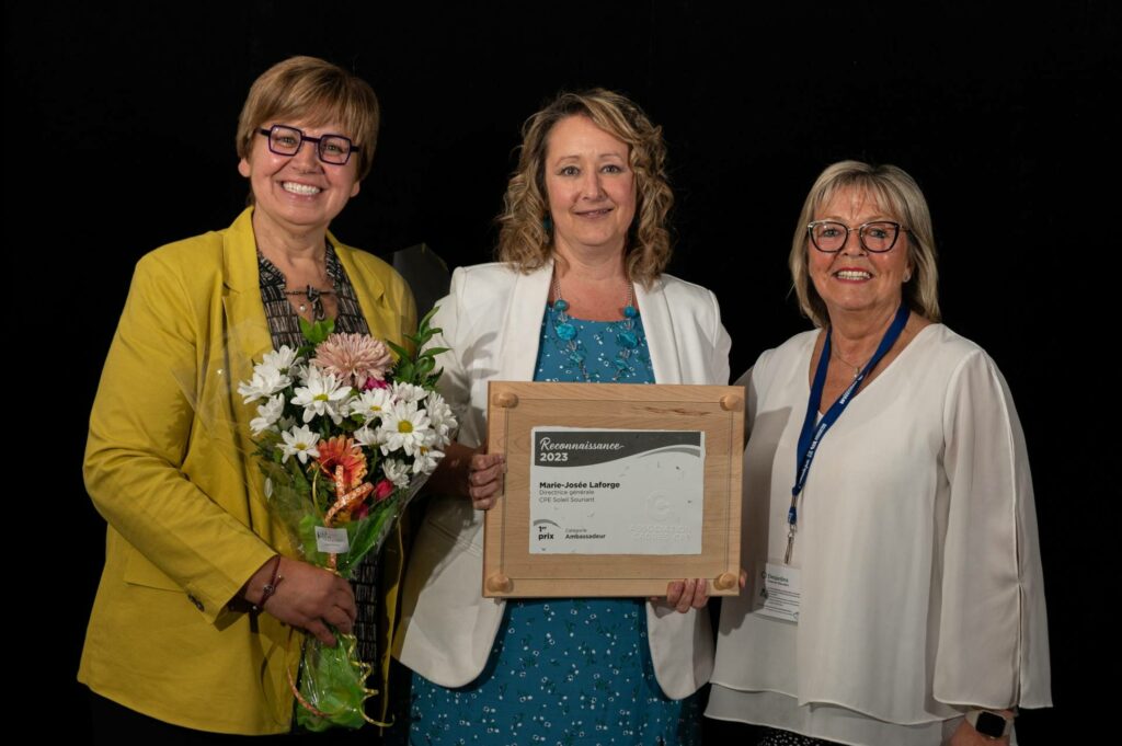 La gestionnaire d’un CPE à Saint-Constant honorée