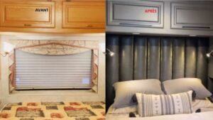 Comment rénover facilement la tête de lit d’un VR ou d’une roulotte