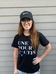 Une intervenante sociale de la région derrière la campagne Un/Une pour Toutes