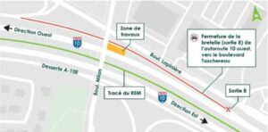 Une bretelle de l&rsquo;autoroute 10 fermée pendant 11 jours