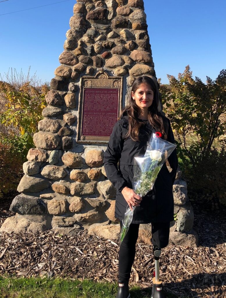 Une Laprairienne rend hommage aux anciens combattants