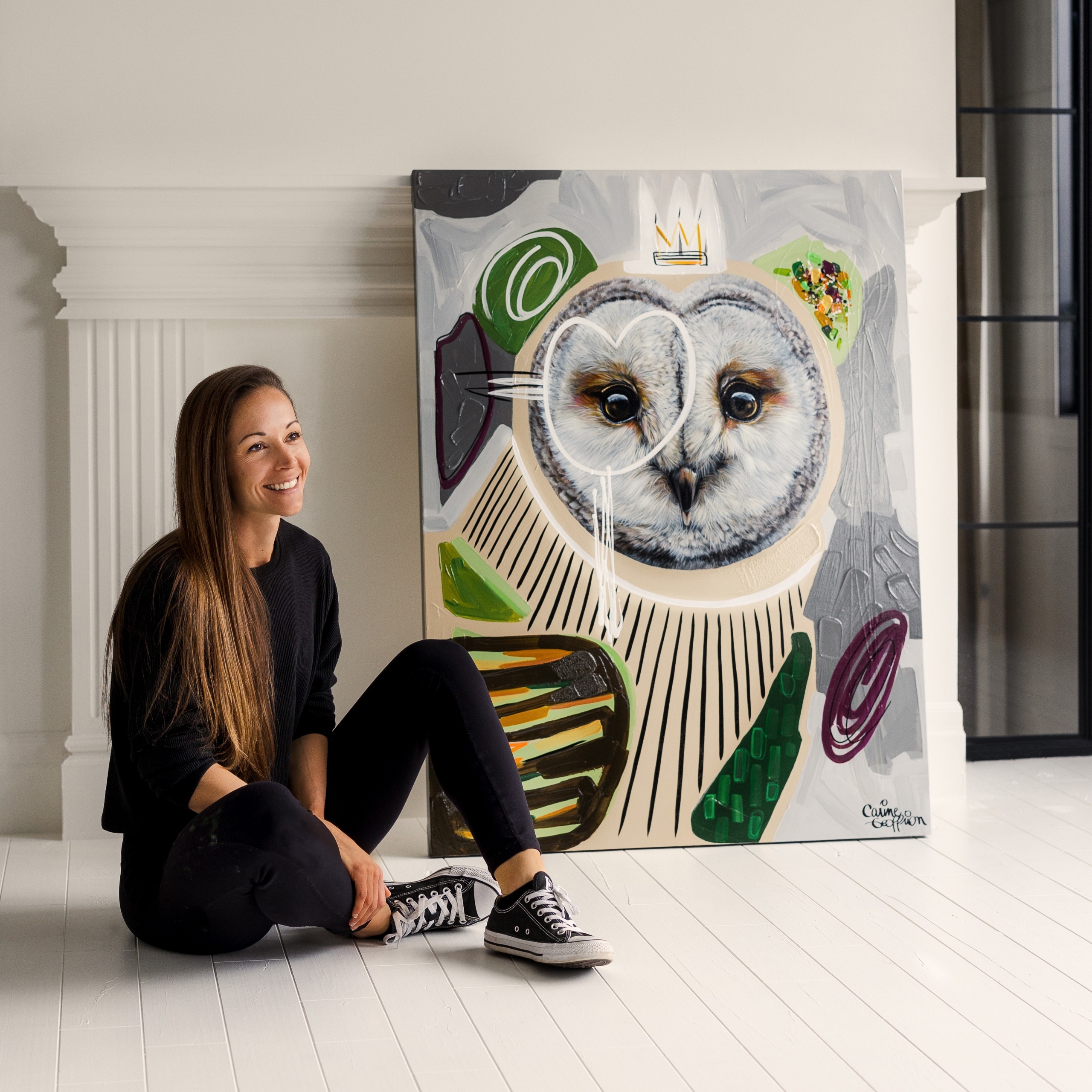 Une artiste de Saint-Mathieu expose devant les siens