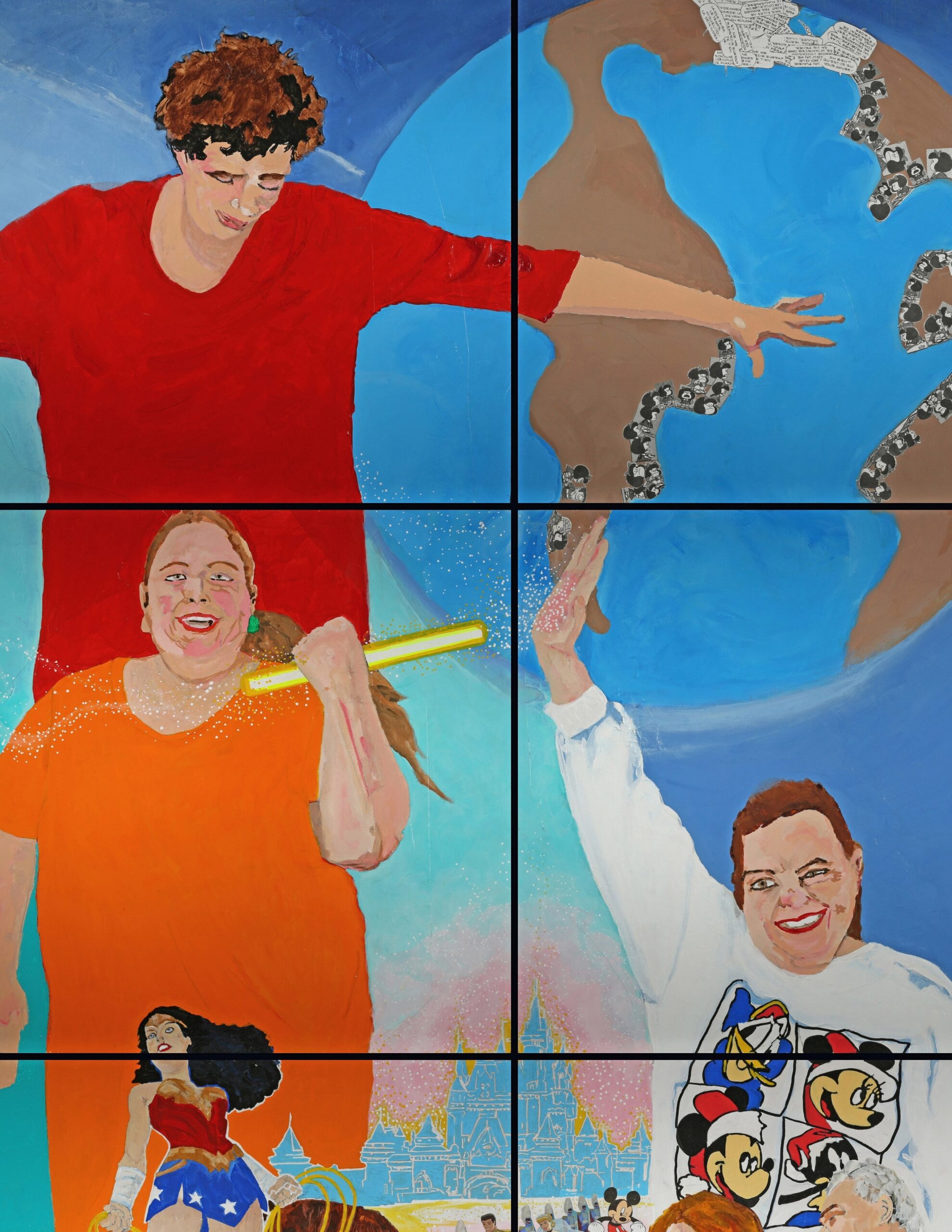 Une fresque en hommage à des personnes vivant avec une déficience intellectuelle