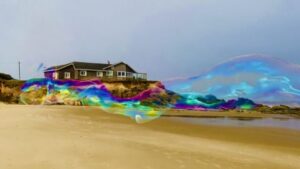 Gigantesque bulle, ou danse du dragon?