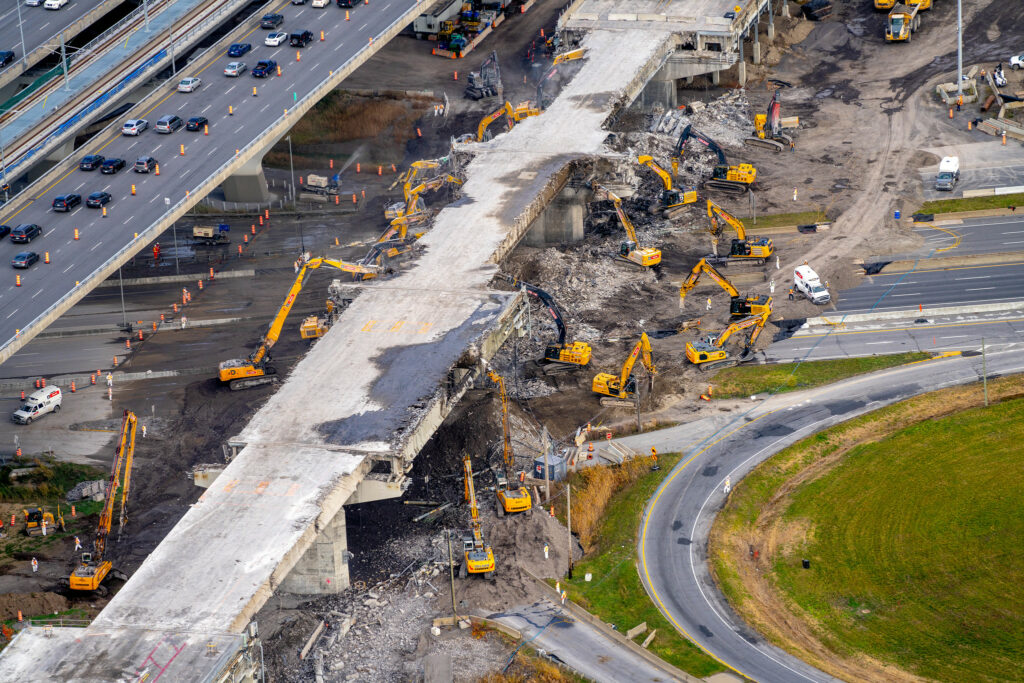 VIDÉO – Pont Champlain d’origine : les travaux au-dessus de la 132 terminés en avance
