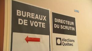 La présence du ministre Dubé à un bureau de vote dérange