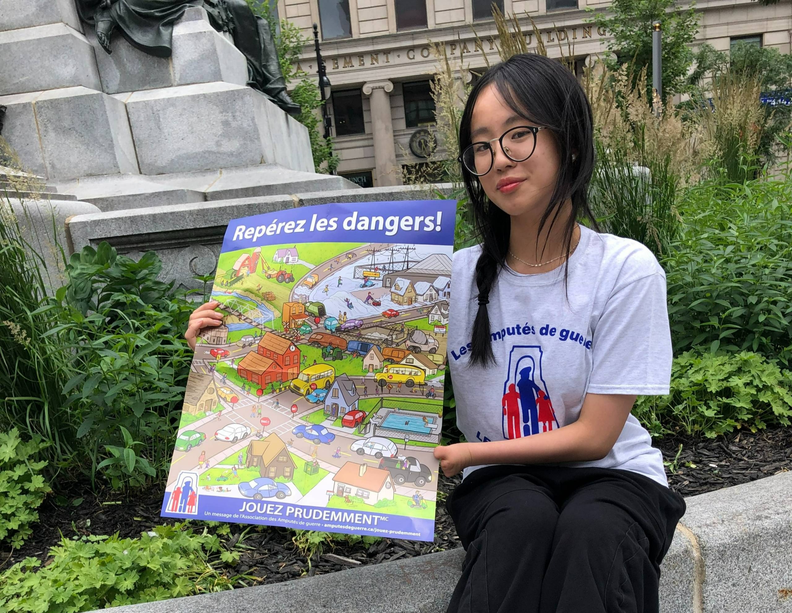 Amputés de guerre : une résidente de Longueuil veut sensibiliser des jeunes à la prudence
