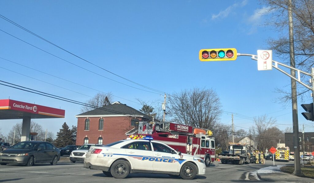 Une collision à Saint-Constant trouble la circulation