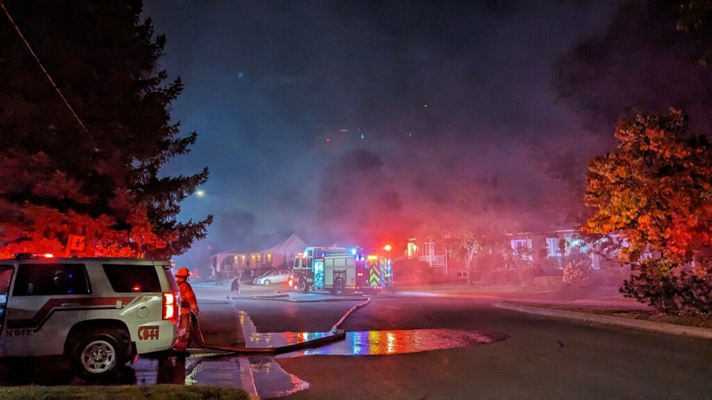 VIDÉO – Incendie dans la cheminée d&rsquo;une résidence à Saint-Constant