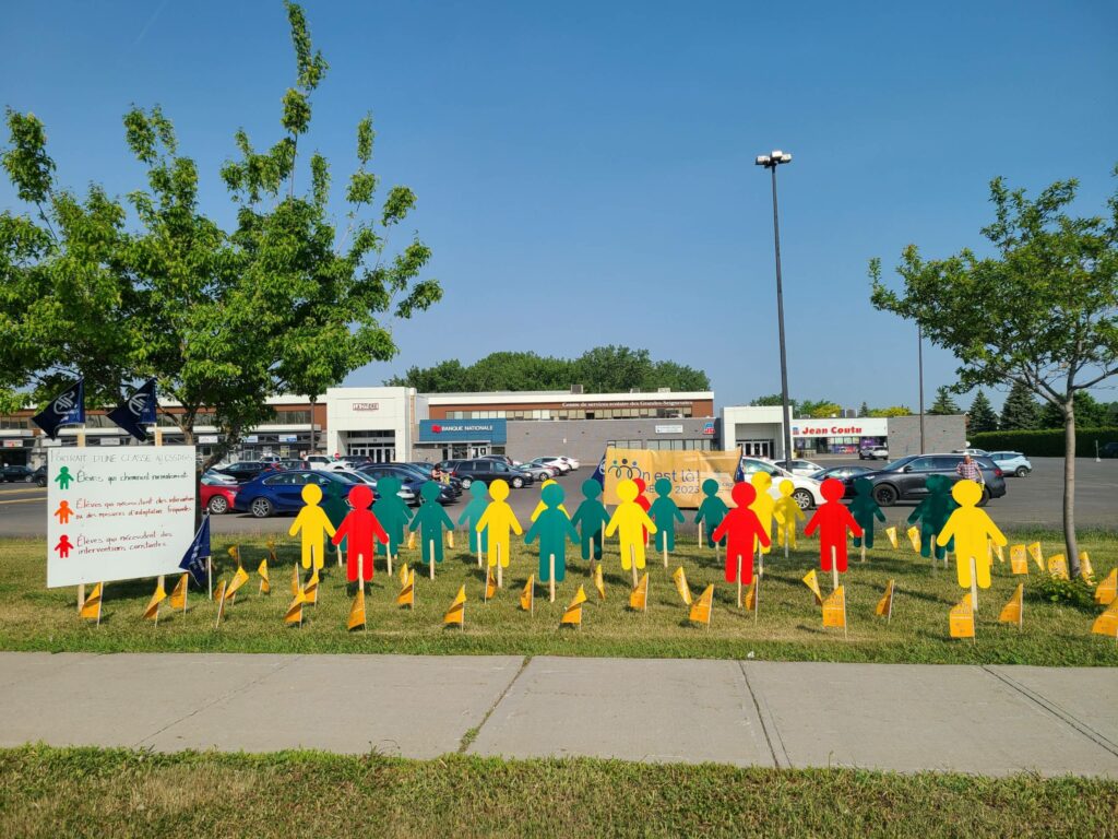 La Prairie : des silhouettes d’élèves illustrent les classes difficiles