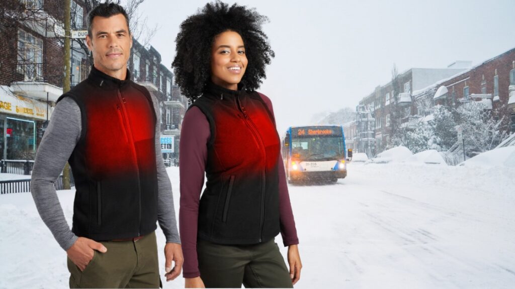 Affrontez le froid sans soucis grâce à cette veste chauffante québécoise
