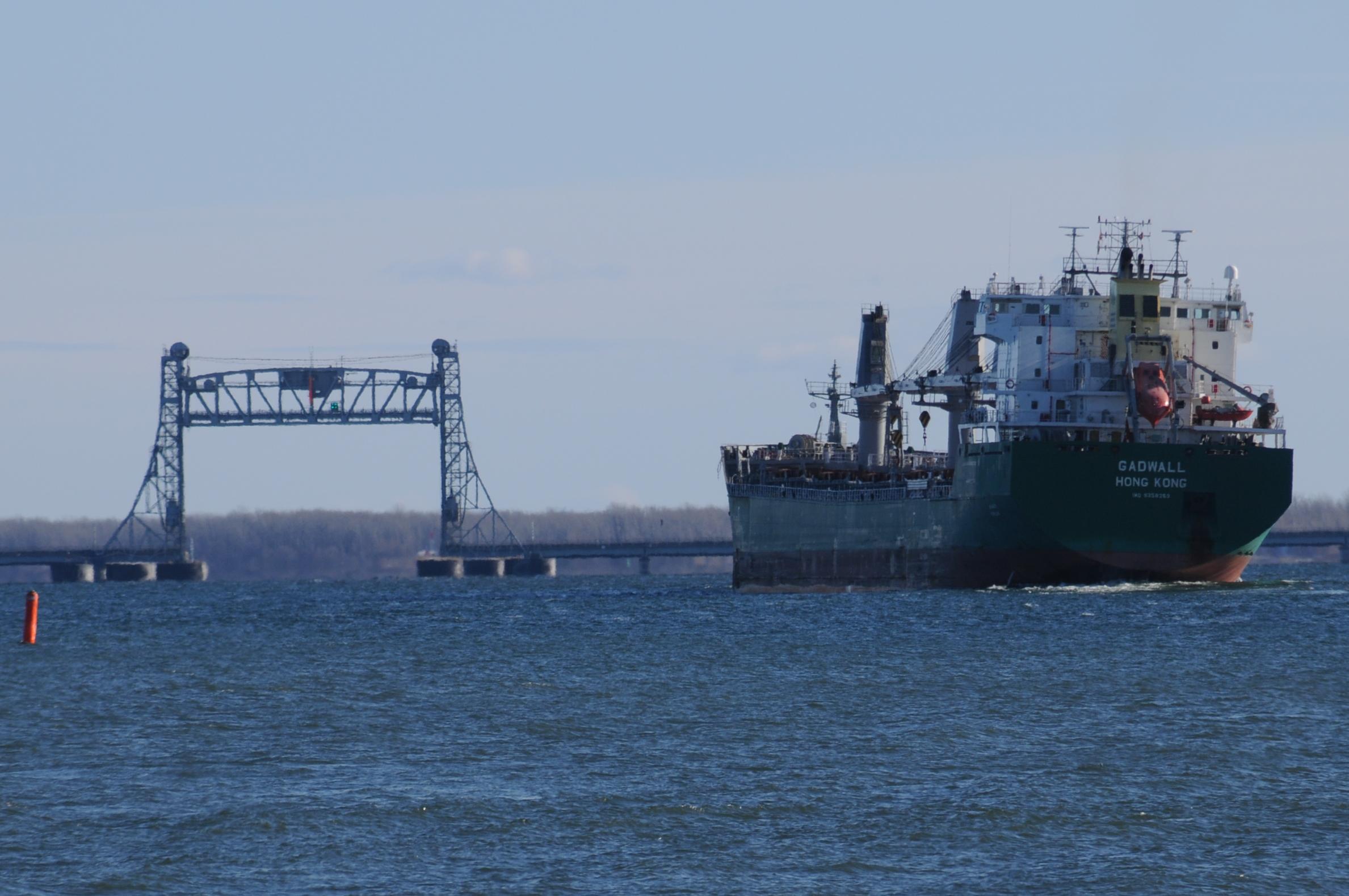 Les cargaisons en transit dans la voie maritime en légère hausse en 2021