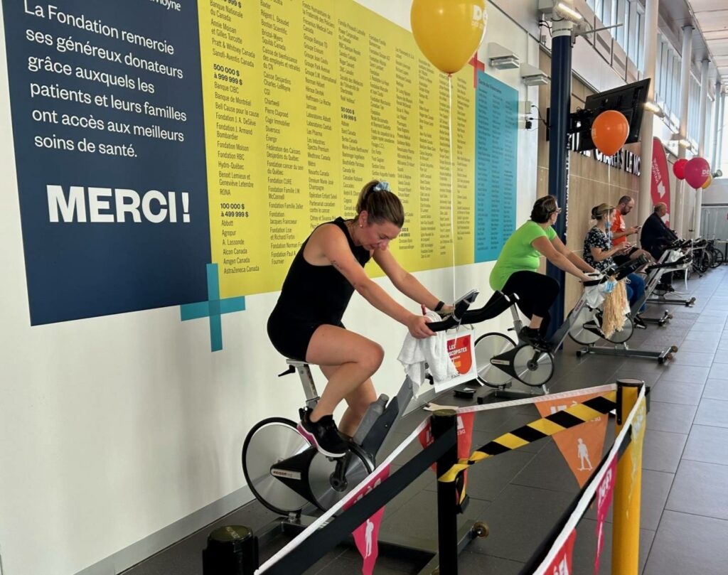 Douze heures de vélo stationnaire pour l’Hôpital Charles-Le Moyne