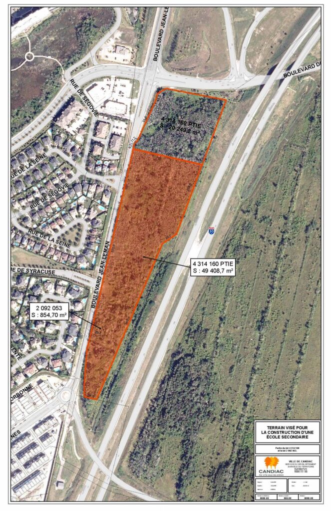 Future école secondaire à Candiac : la Ville lance un appel à l’action