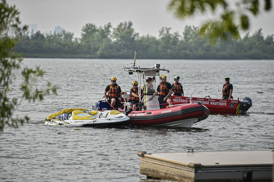 Intervention nautique à La Prairie : un bateau prenait l’eau