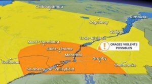 Risques d&rsquo;orages violents en fin d&rsquo;après-midi