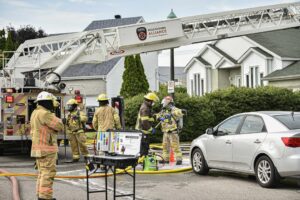 Début d&rsquo;incendie dans un garage résidentiel
