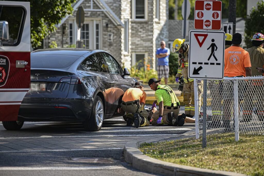 Cycliste happé à Sainte-Catherine