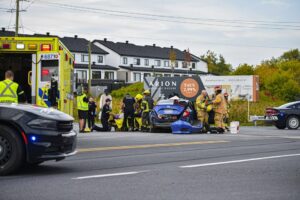 Accident à Saint-Philippe : quatre personnes transportées à l&rsquo;hôpital