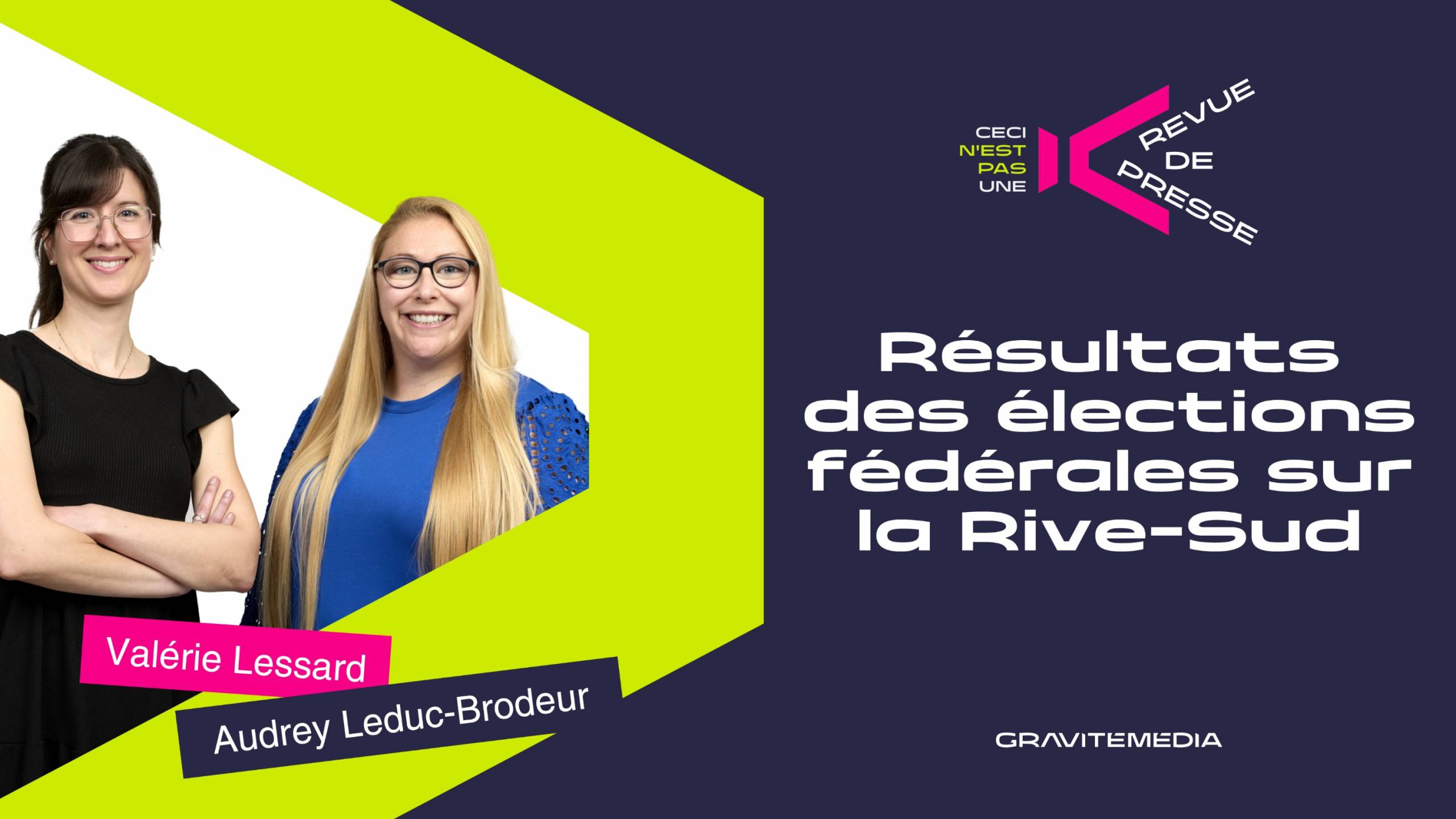 Résultats des élections fédérales sur la Rive-Sud