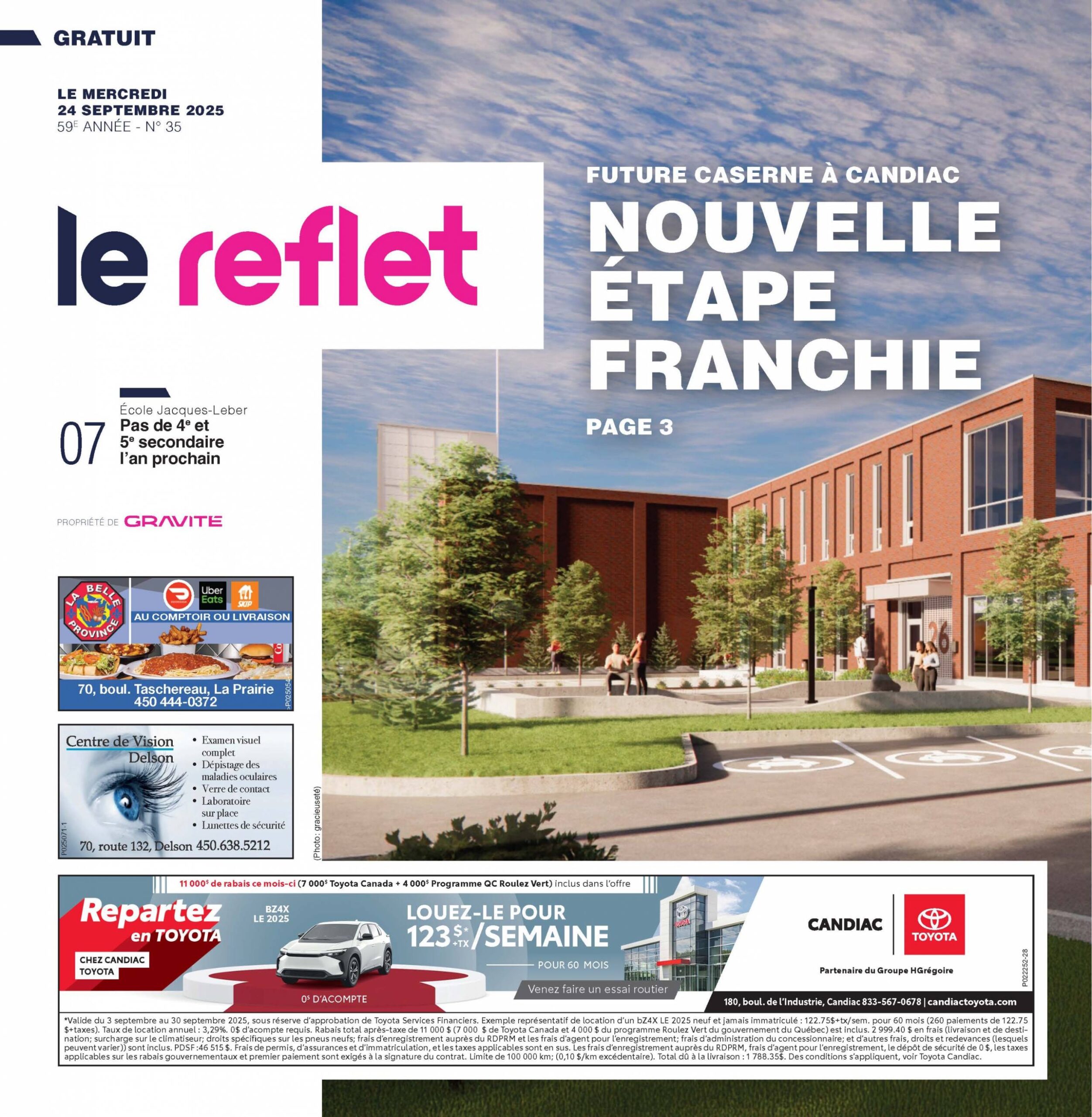 Journal Le Reflet – 24 septembre 2025
