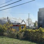 Incendie majeur dans l’aréna désaffecté de Saint-Constant
