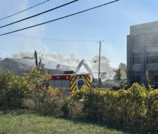 Incendie majeur dans l’aréna désaffecté de Saint-Constant
