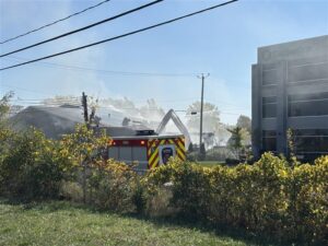 Incendie majeur dans l’aréna désaffecté de Saint-Constant