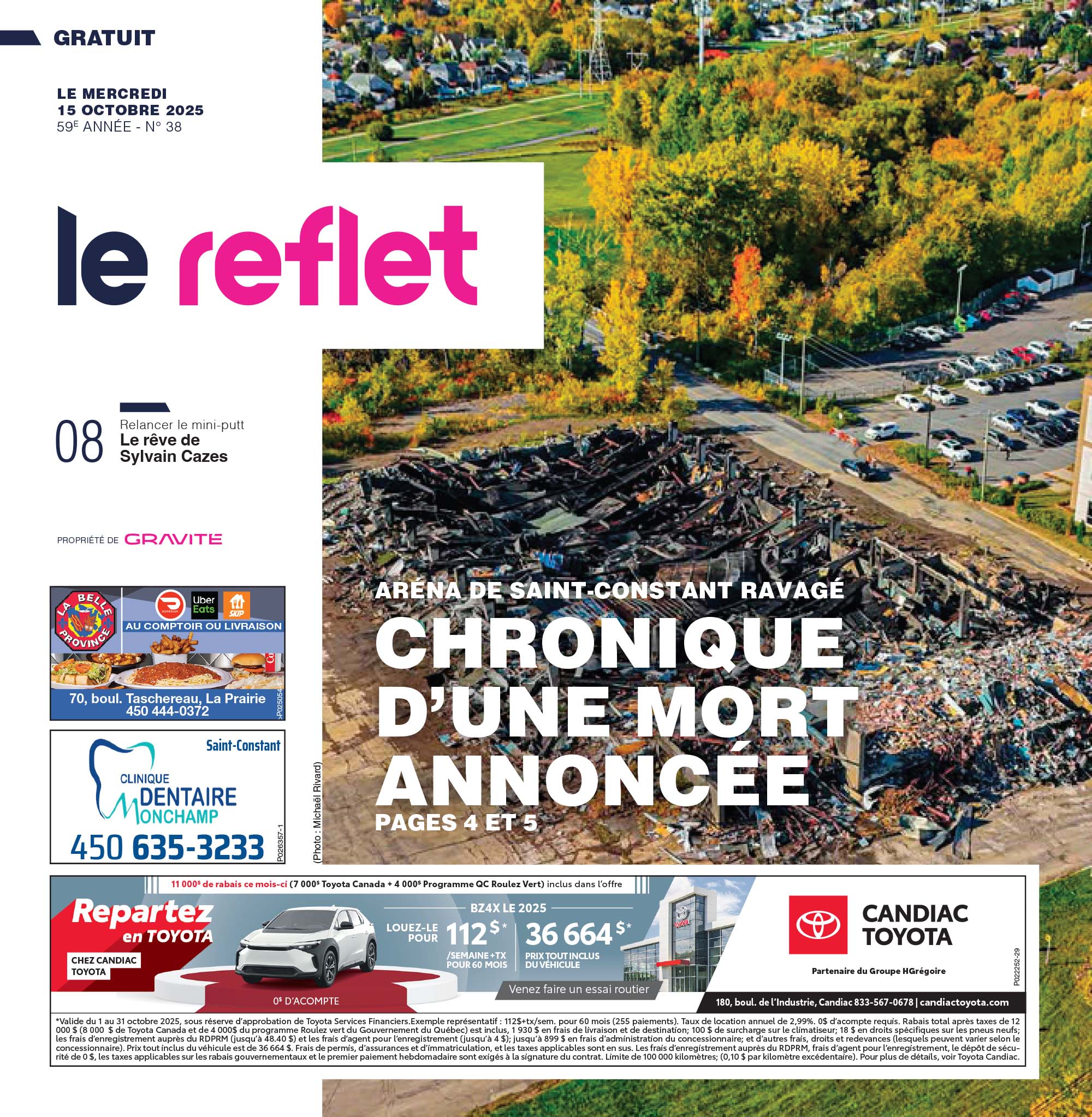 Journal Le Reflet – 15 octobre 2025