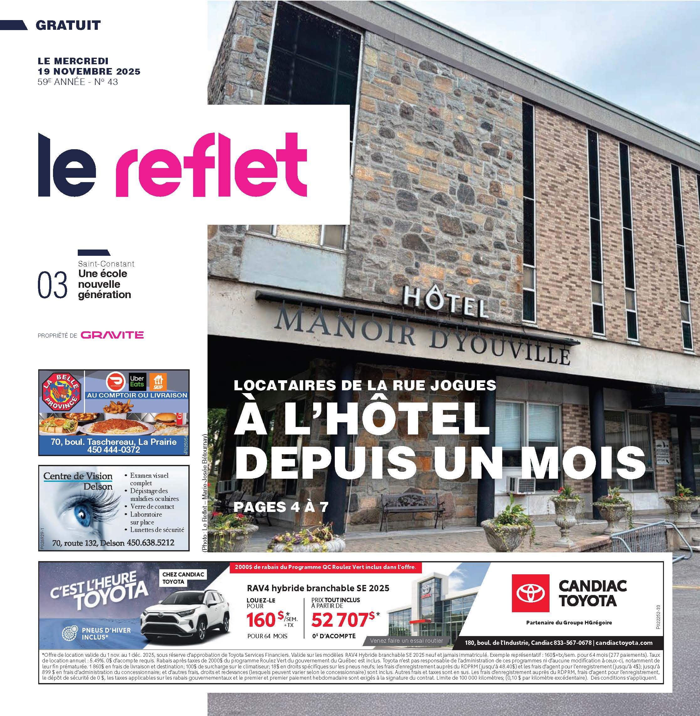 Journal Le Reflet – 19 novembre 2025