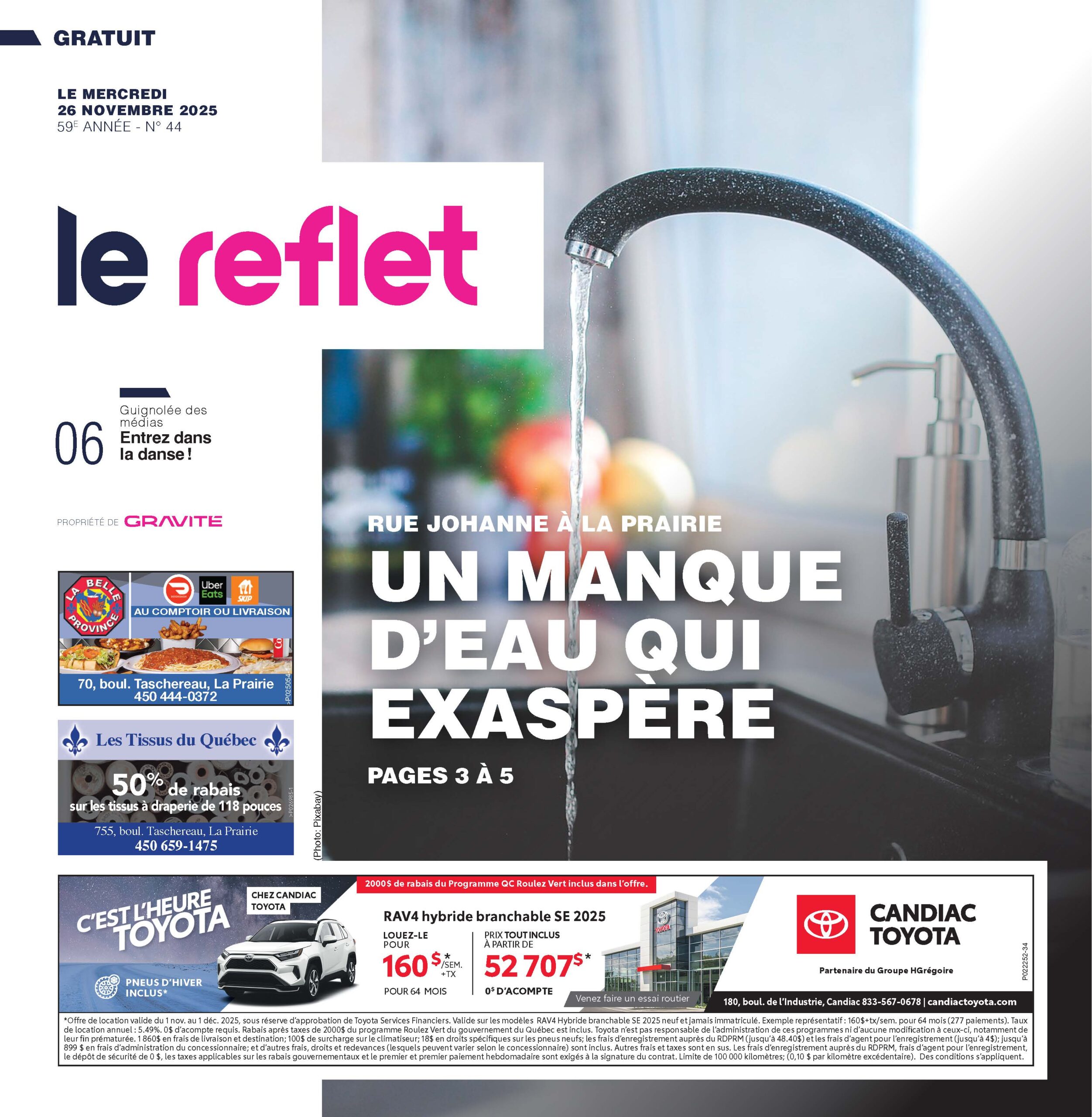 Journal Le Reflet – 26 novembre 2025