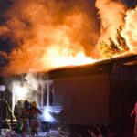 Saint-Mathieu : incendie dans le parc de maisons mobiles