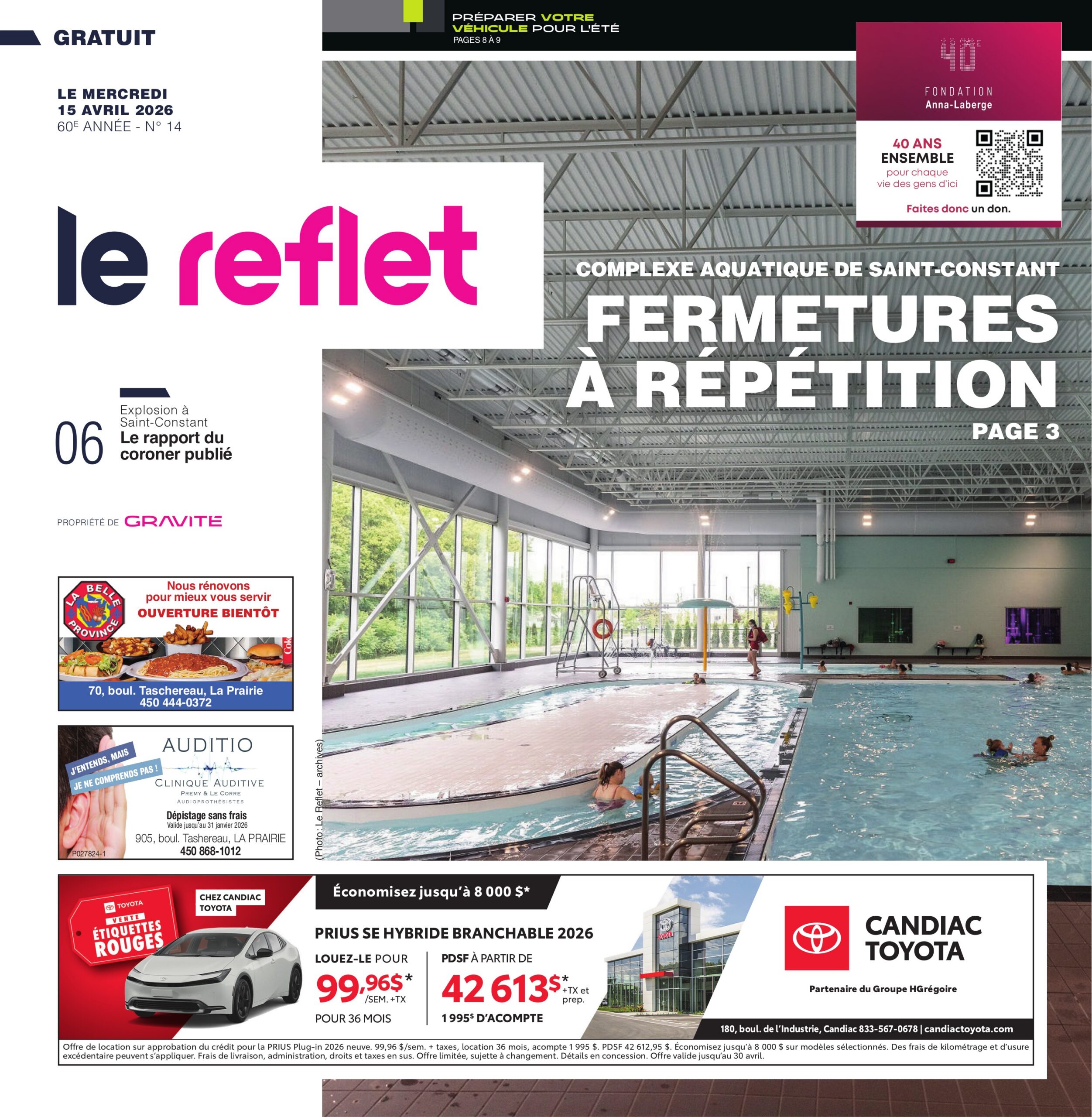 Le Reflet – 15 avril 2026