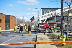 Incendie dans un commerce à La Prairie 