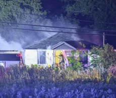 Delson : Incendie dans un bâtiment abandonné