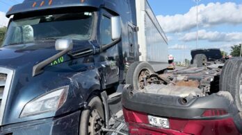 Route 132 : un changement de voie cause un important accident
