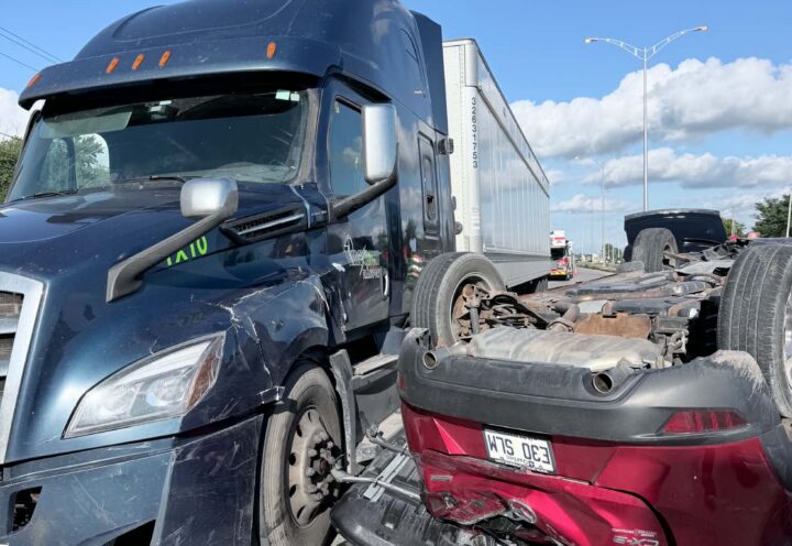 Route 132 : un changement de voie cause un important accident