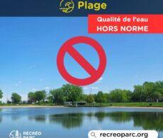 Récréoparc: fermeture temporaire de la plage